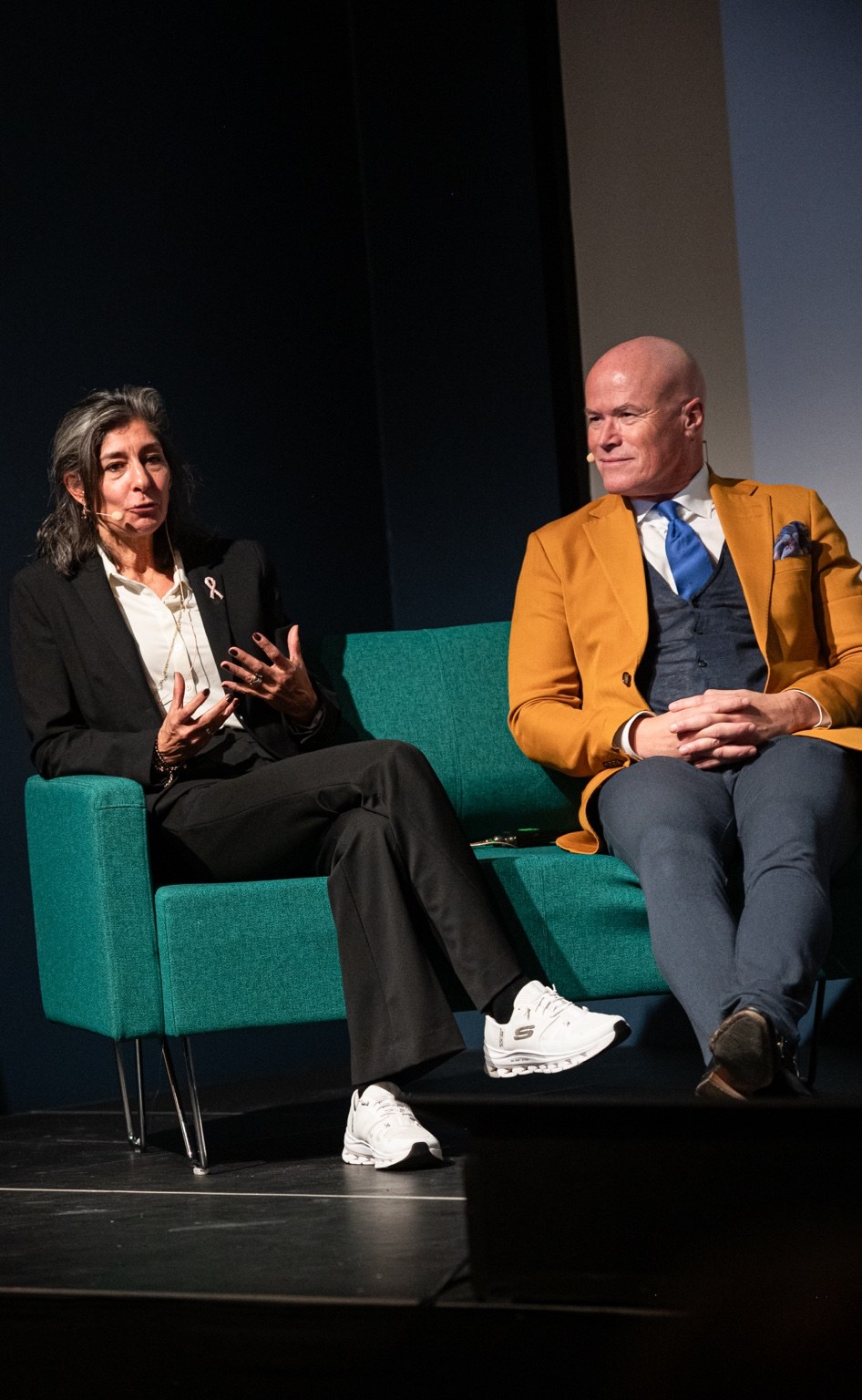 Michelle og Svein Harald i samtale